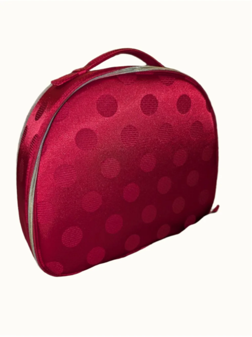 Estee Lauder Red Polka Dot Cosmetic Bag